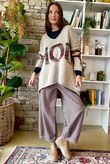 Big Softie Amour Slouch Knit Jumper Mocha Marl /12=
